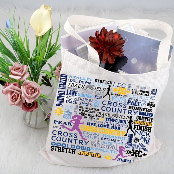 Running Tote Bag Cross Country Track Marathon Shoulder Bag Marathon Runner :> - Picture 4 of 7